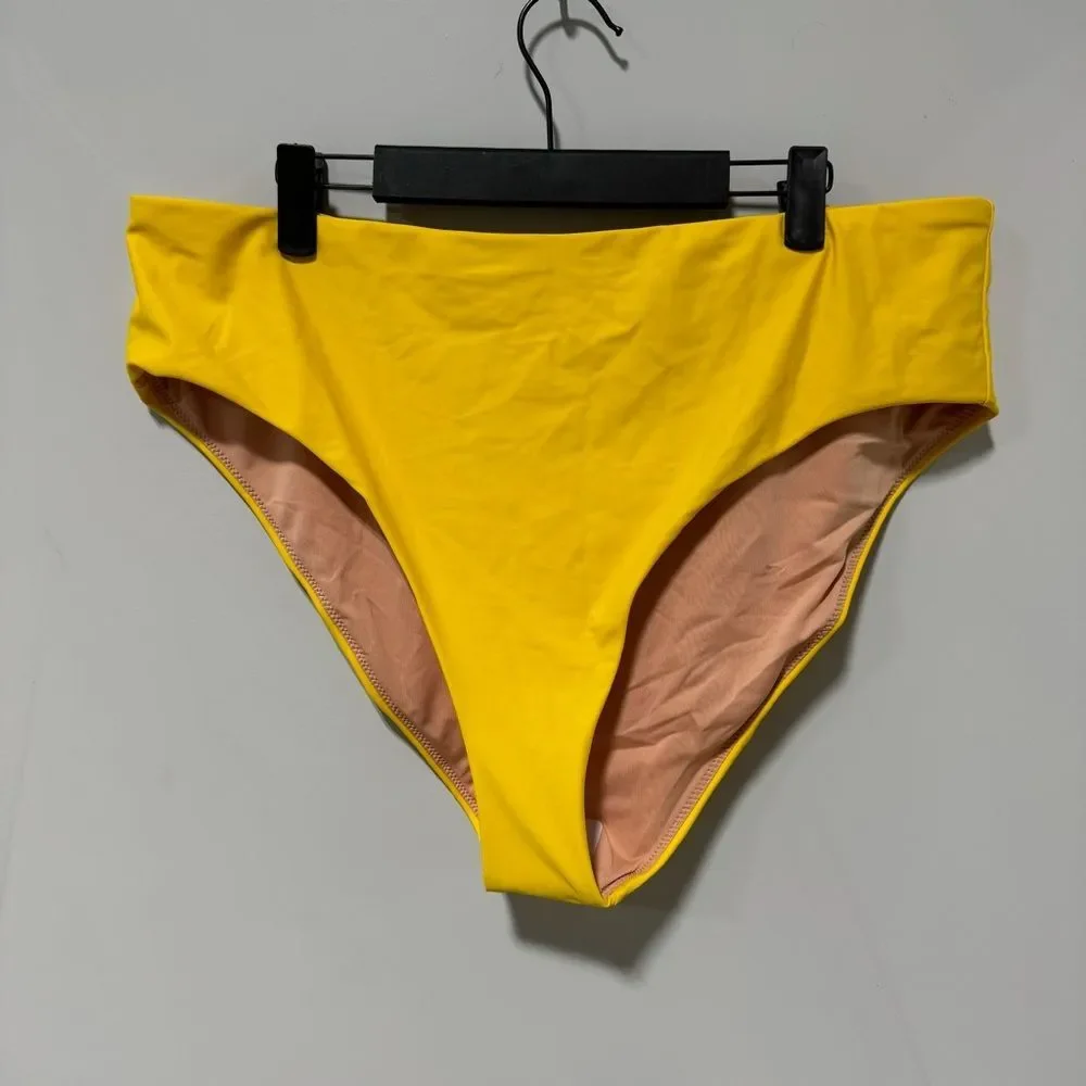 J.Crew Women High Rise Moderate Coverage Bikini Bottom Size 2X